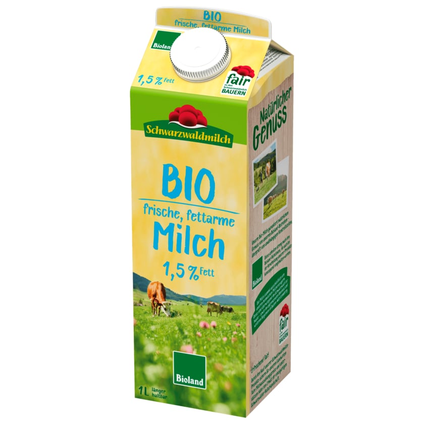 Schwarzwaldmilch Bio Frische Fettarme Milch 1,5% 1l